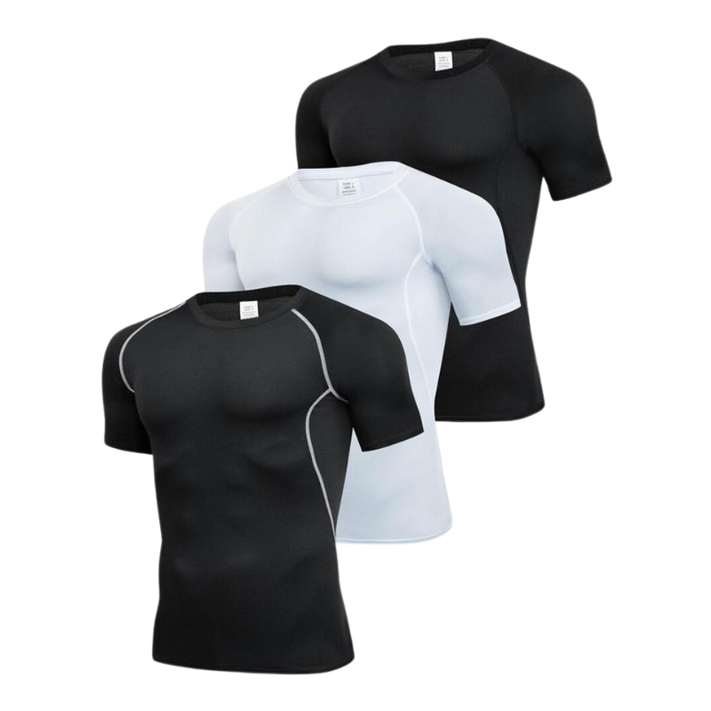 Compression Contrast Binding T-shirt